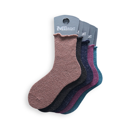 Single Needle Women's Socks