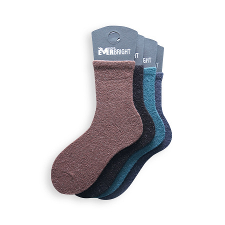 Multicolor Mid-Length Single-Needle Women's Socks